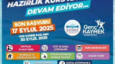 Kayseri Büyükşehir Belediyesi Genç KAYMEK Gençlik Merkezleri’nde ücretsiz bir şekilde
