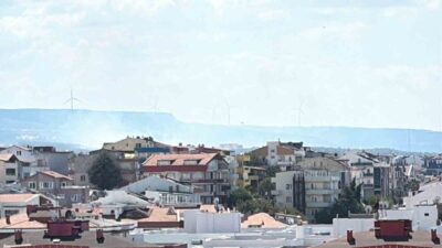 Çanakkale’nin Merkez ilçesine bağlı Çınarlı köyünde çıkan orman yangınına Orman