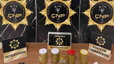Çanakkale’de polis ekipleri tarafından uyuşturucuyla mücadele çerçevesinde düzenlenen operasyonda 2