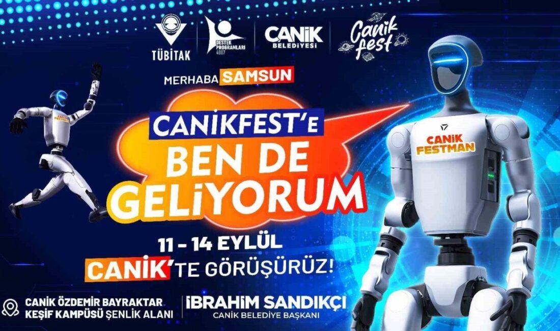 CANİKFEST Yapay Zeka Yolculuğu’nda insansı robot “CANİKFESTMEN” görücüye çıkacak Samsun’da, Canik Belediyesi’nin düzenleyeceği Türkiye’nin en büyük yapay zekâ festivali