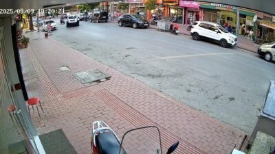 Bursa’da cipe çarpan motosikletli metrelerce havaya savruldu. Motosiklet sürücüsü ağır