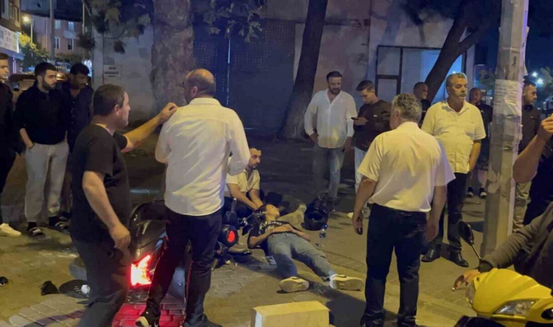 Tekirdağ Çorlu’da bir araçla çarpışarak kaldırıma devrilen motosikletin sürücüsü yaralandı.