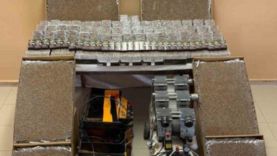 Çorum’un Alaca ilçesinde jandarma ekipleri tarafından düzenlenen operasyonda 56 bin