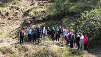 Çorum’un İskilip ilçesinde vatandaşlar ve protokol üyeleri sağlıklı yaşama dikkat