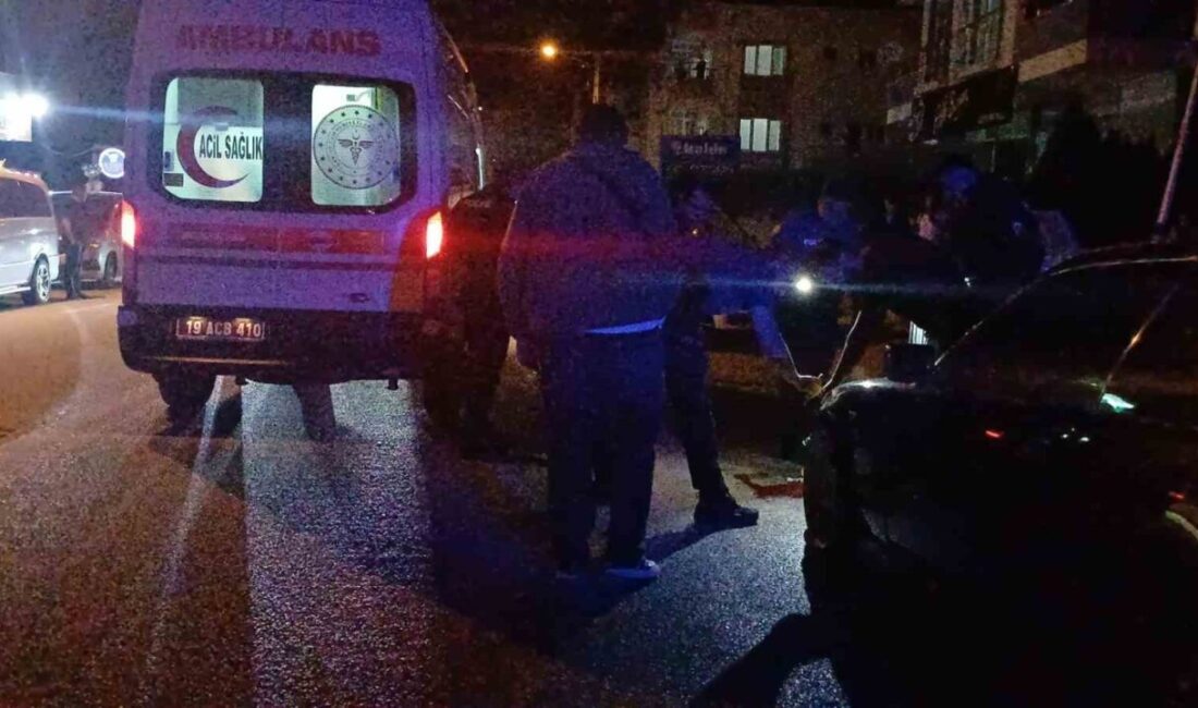 Çorum’da sokak ortasında silahlı saldırıya uğrayan bir kişi yaralandı. Olay,