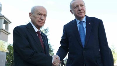 Cumhurbaşkanı Recep Tayyip Erdoğan, MHP Genel Başkanı Devlet Bahçeli ile