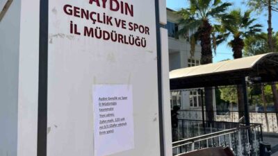 Aydın İl Gençlik ve Spor Müdürlüğü binası depreme dayanıksız olduğu