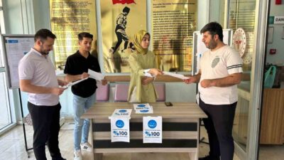 Hakkari’nin Derecik Devlet Hastanesi’nde tütünsüz yaşama destek standı açıldı. Derecik