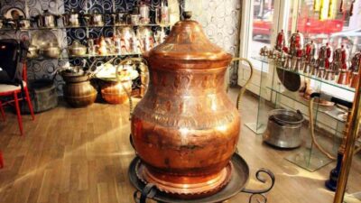 Gaziantepli bir ustanın 1 asır önce yaptığı ve bakır bakraç