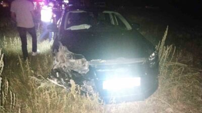 Denizli’nin Çal ilçesinde düğün konvoyunda hayatlı sollama yapan araç, başka