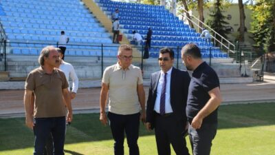 Kütahya Dumlupınar Stadyumu’nda yürütülen çalışmalar tamamlanma aşamasına geldi. Ancak ilk