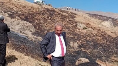 Hakkari’nin Durankaya beldesinde çıkan anız yangını paniğe neden oldu. Durankaya