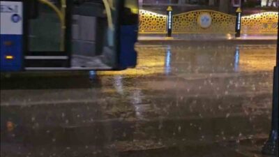 Elazığ’da gök gürültülü sağanak yağış etkili oldu. Elazığ’da sağanak yağış