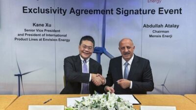 Envision Energy, Mensis Enerji ile Türkiye’de 4,5 GW’lık Rüzgar Enerjisi