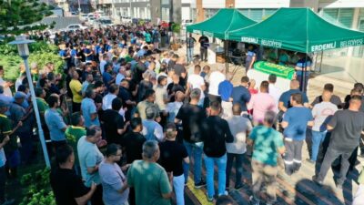 Kalp krizi sonucu hayatını kaybeden Mersin’in Erdemli Belediyesi personeli için