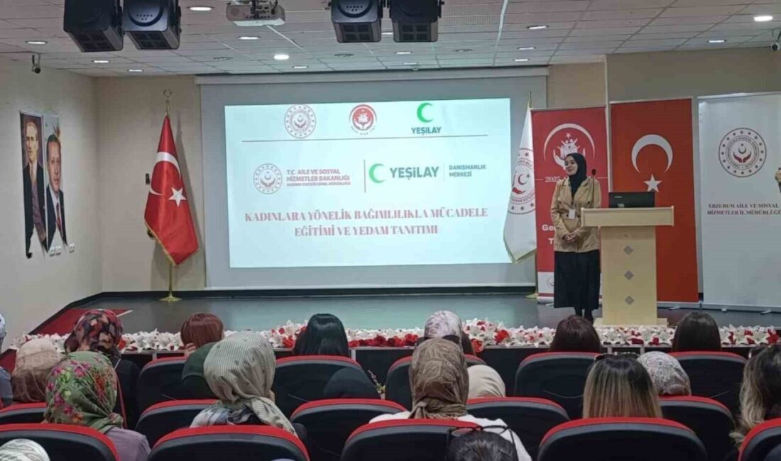 Erzurum’da kadına yönelik bağımlılıkla mücadele eğitimi düzenlendi Aile ve Sosyal Hizmetler Bakanlığı’nın Kadının Güçlenmesi Strateji Belgesi ve