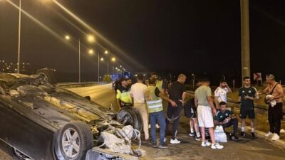 Mersin’den dönen Kayseri Erciyes 38 FK heyeti, yolda karşılaştıkları kazaya