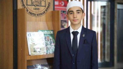 Gaziantepli hafız Merdan Ahmet Bayramoğlu, Türkiye birinciliğinin ardından Libya’da gerçekleştirilecek