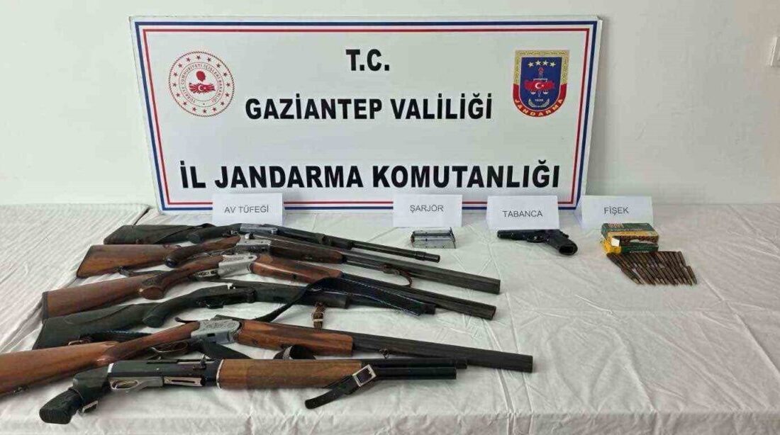 Gaziantep’te jandarma ekiplerinin son bir ayda yaptığı operasyonlarda 20 adet