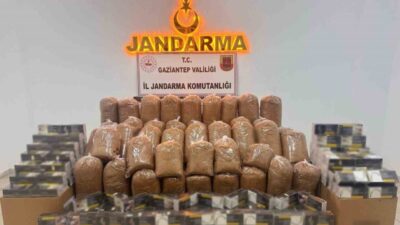 Gaziantep’te jandarmanın Ağustos ayında kaçakçılık ve uyuşturucu ile mücadeleye yönelik