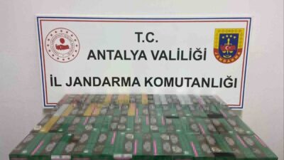 Antalya İl Jandarma Komutanlığı ekiplerinin kaçakçılıkla mücadele kapsamında yürüttüğü çalışmalar
