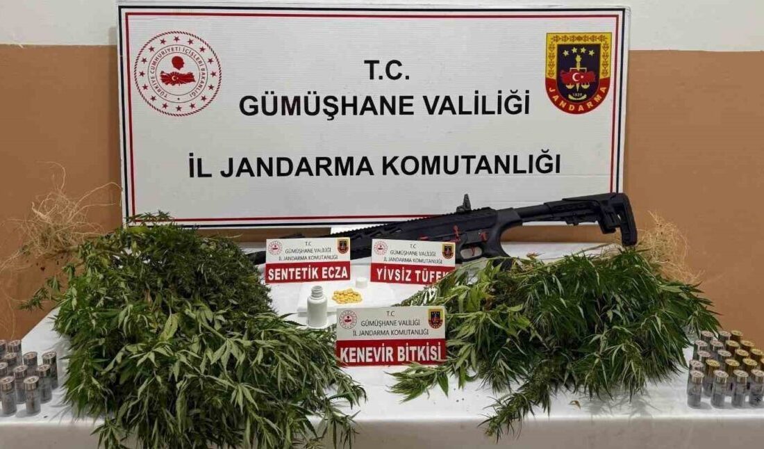 Gümüşhane’de kaçak alkol, kenevir ve ruhsatsız silah ele geçirildi Gümüşhane İl Jandarma Komutanlığı ekiplerinin düzenlediği 2 ayrı operasyonda sahte