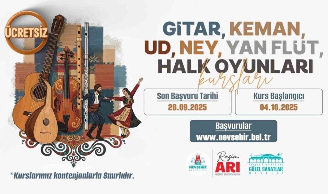 Nevşehir Belediyesi Güzel Sanatlar Merkezi’nde, çocuk ve gençler için yeni