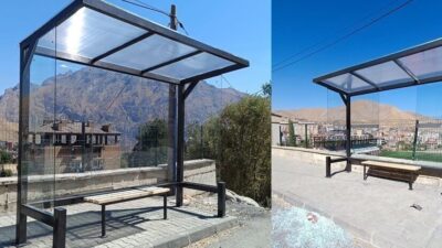 Hakkari’de belediye tarafından şehir merkezine kazandırılan modern yolcu durakları, hizmete