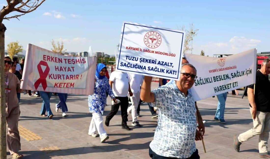 Halk Sağlığı Haftası’nda ‘sağlıklı yaşam için yürüyüş’ Kayseri İl Sağlık Müdürlüğü tarafından 3-9 Eylül Halk Sağlığı Haftası