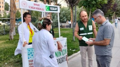 3-9 Eylül Halk Sağlığı Haftası kapsamında Yeşilay Bayburt Şubesi ve