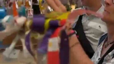 Antalya Havalimanı Dış Hatlar Terminali’ne yerleştirilen dilek ağacı, rengârenk bilekliklerle