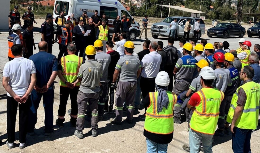Hisarcık konsantratör tesislerinde yer üstü maden tatbikatı Emet Bor İşletme Müdürlüğüne bağlı Hisarcık ilçesi konsantratör tesislerinde 2.
