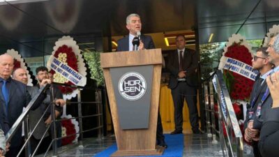 Hürriyetçi Sendikalar Konfederasyonu’nun (HÜR-SEN) yeni binası açıldı. Hürriyetçi Sendikalar Konfederasyonu’nun
