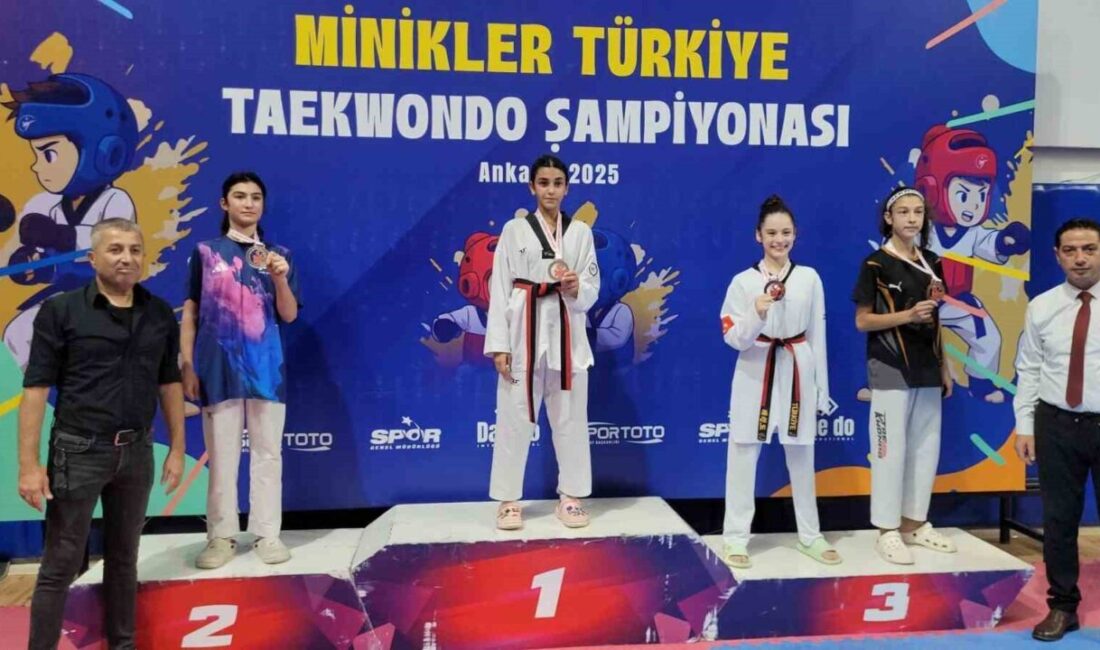 İkinci kez Türkiye Şampiyonu oldu Minikler Türkiye Taekwondo Şampiyonasında Düzceli sporcu Asya Şengönül 9 maçta