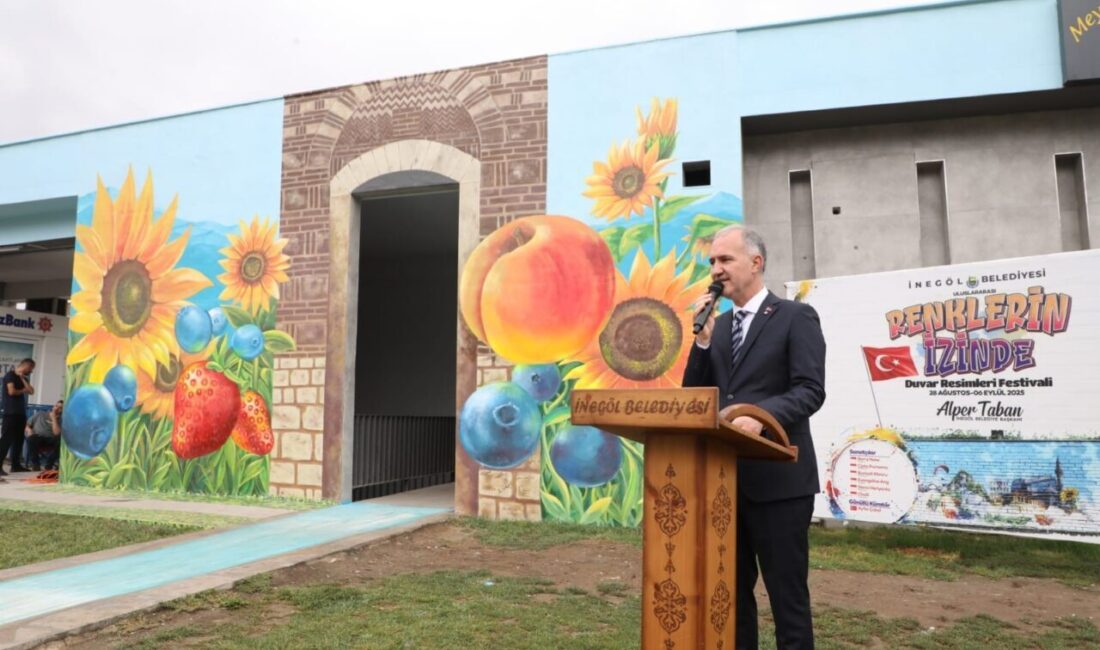 İnegöl, uluslararası duvar resimleri festivali ile sanatla buluştu İnegöl, sanat adına bir ilke ev sahipliği yaptı. İnegöl Belediyesi