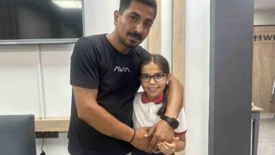 Hatay’da kızının doğum gününde aracının arkasına astığı ‘Bugün kızımın doğum