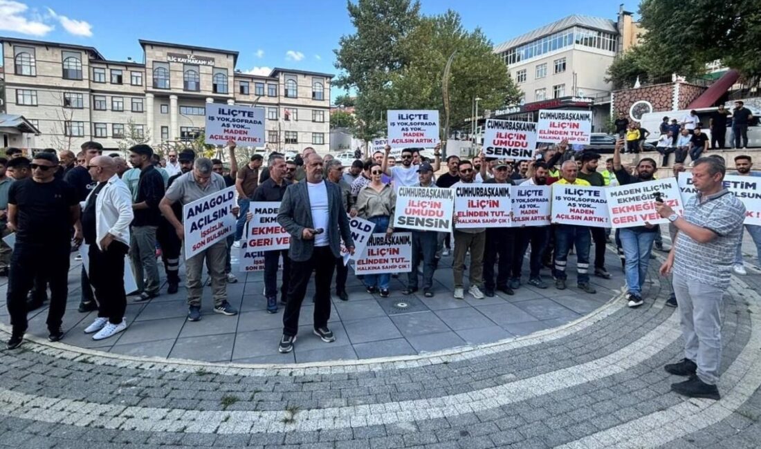 İşlerini geri isteyen İliç halkından basın açıklamasıyla çağrı Erzincan’ın İliç’te bölge halkı, Anagold Çöpler Madeni’nin 19 aydır üretime