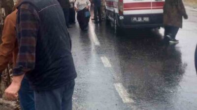 Erzurum’un İspir ilçesi Ortaören yağlı yol ayrımında akşam saatlerinde yürekleri