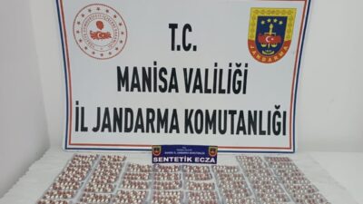 Manisa İl Jandarma Komutanlığı ekiplerince Saruhanlı ilçesinde düzenlenen operasyonda bin