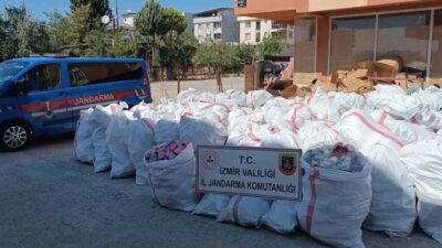 İzmir’de düzenlenen operasyonda yaklaşık 5 milyon TL değerinde taklit ürün