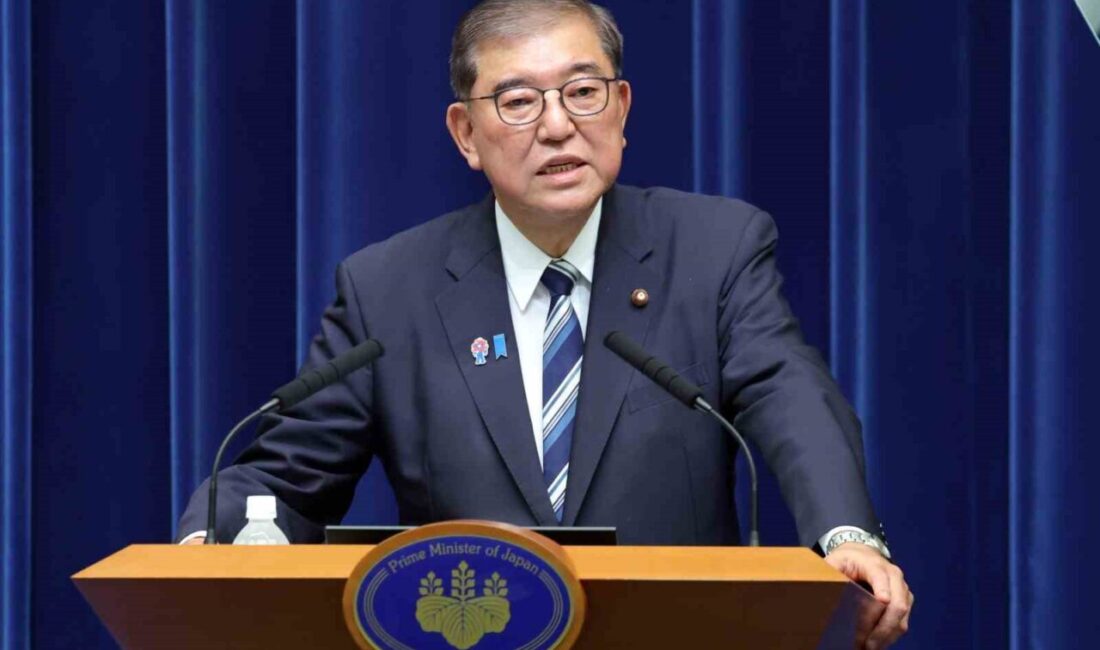 Japonya Başbakanı Shigeru Ishiba düzenlediği basın toplantısında, iktidardaki Liberal Demokrat