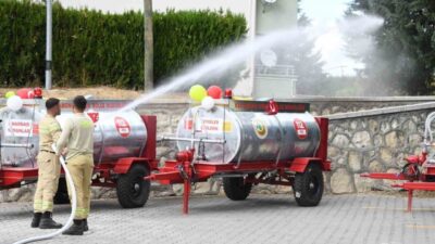 Kastamonu’da yangına hassas köylere 3 ton kapasiteli 16 çekilebilir yeni