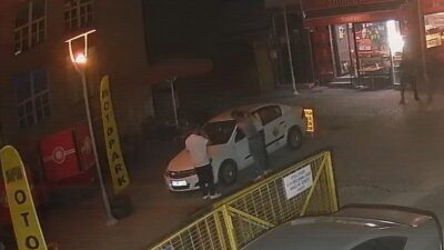 Eskişehir’de güvenlik kamerasına anbean yansıyan kavgada, bıçakla boynundan yaralanan şahıs,