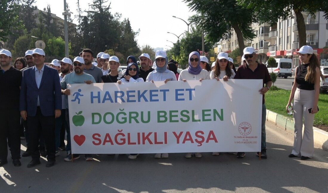 Kilis’te ‘’Halk Sağlığı Haftası’’ kapsamında yürüyüş düzenlendi Kilis İl Sağlık Müdürlüğü tarafından Halk Sağlığı Haftası etkinlikleri kapsamında