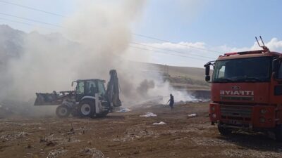 Hatay’da çöplük alanda çıkan yangın itfaiye ekipleri tarafından söndürüldü. Yangın,