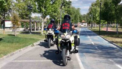Kırıkkale’de 112 motosiklet ambulans ekipleri, kritik noktalarda hazır bekleyerek acil