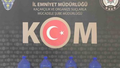 Kırıkkale’de polis ekiplerince düzenlenen operasyonda, bir kargo gönderisinde 20 litre