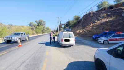 Aydın’ın Köşk ilçesinde jandarma ekipleri tarafından yapılan trafik denetiminde 226