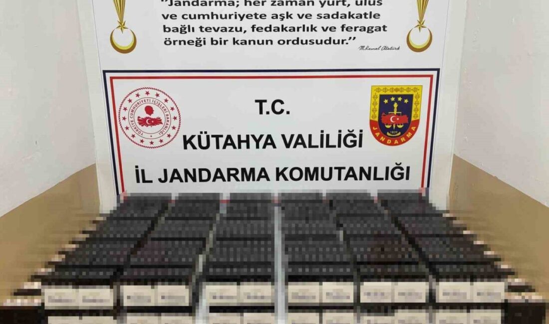 Kütahya’da 79 bin 940 adet bandrolsüz makaron ele geçirildi Kütahya İl Jandarma Komutanlığı ekipleri tarafından düzenlenen kaçakçılık operasyonunda, 79