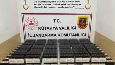 Kütahya İl Jandarma Komutanlığı ekipleri tarafından düzenlenen kaçakçılık operasyonunda, 79